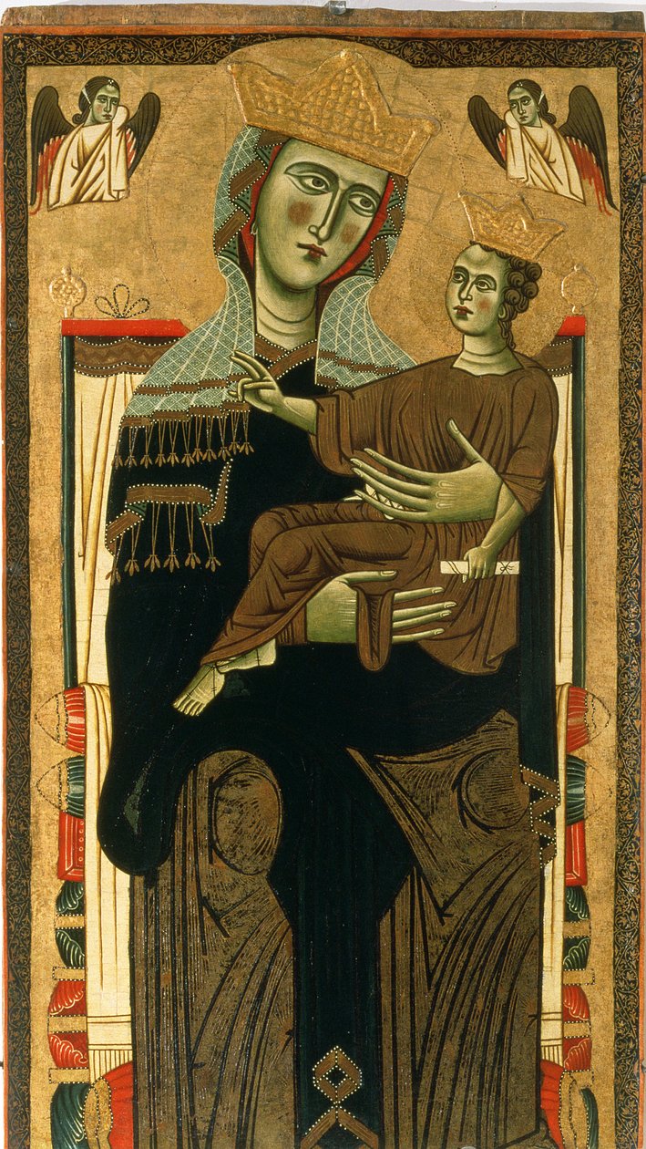 Madonna z Dzieciątkiem (tempera na panelu) autorstwa Italian School