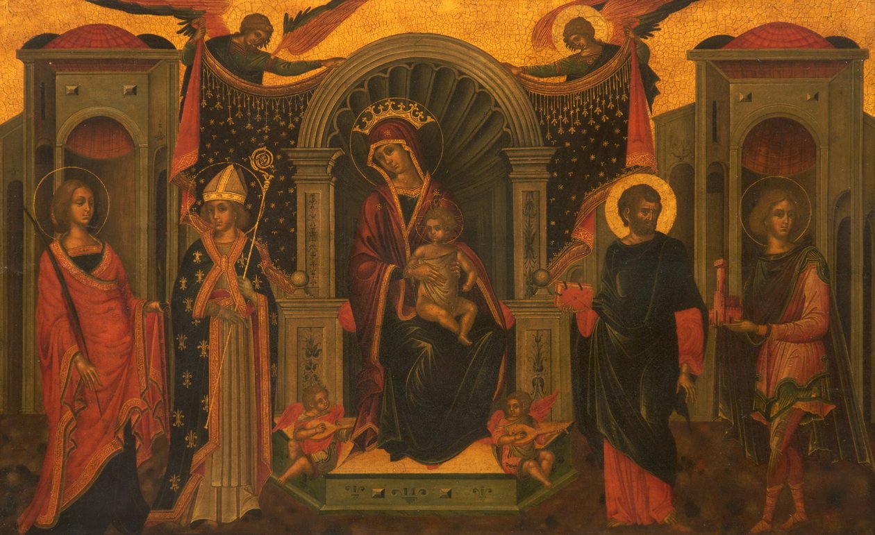 Madonna z Dzieciątkiem ze świętymi, ok. 1600 autorstwa Italian School