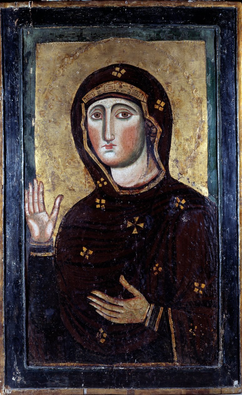 Madonna z Aracoeli (drewniana ikona) autorstwa Italian School