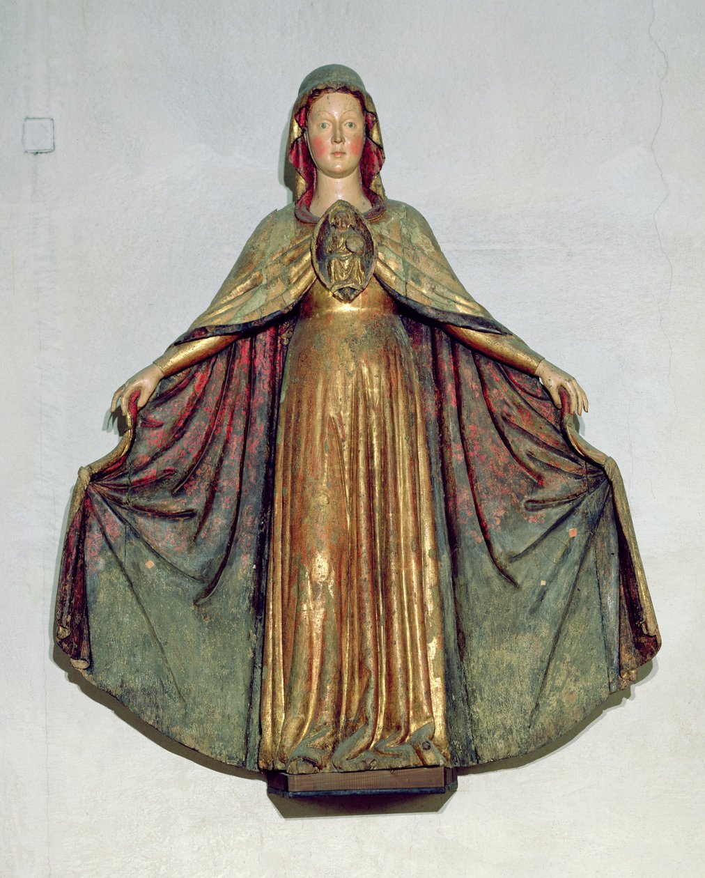 Madonna Miłosierdzia (drewno malowane) autorstwa Italian School