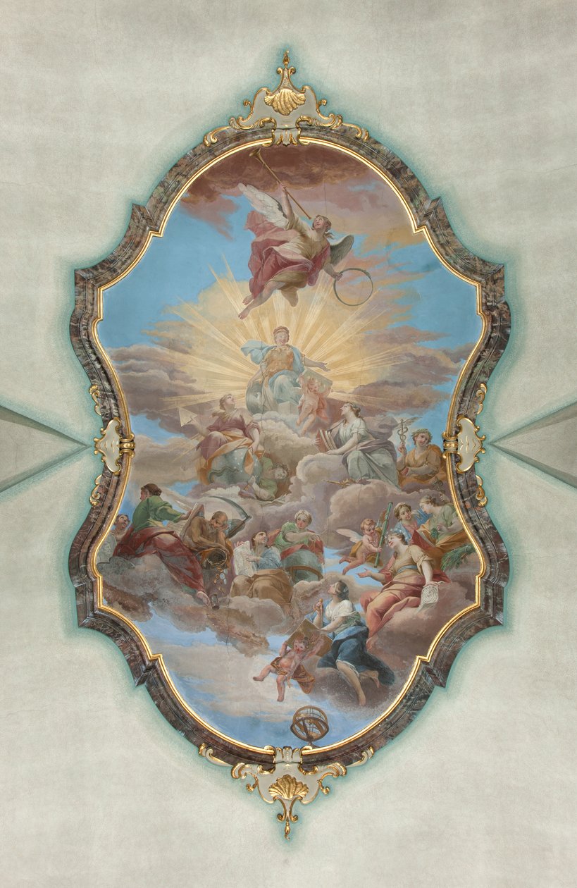 Mediolan, kościół San Francesco da Paola, sala Fresco Palazzo autorstwa Italian School