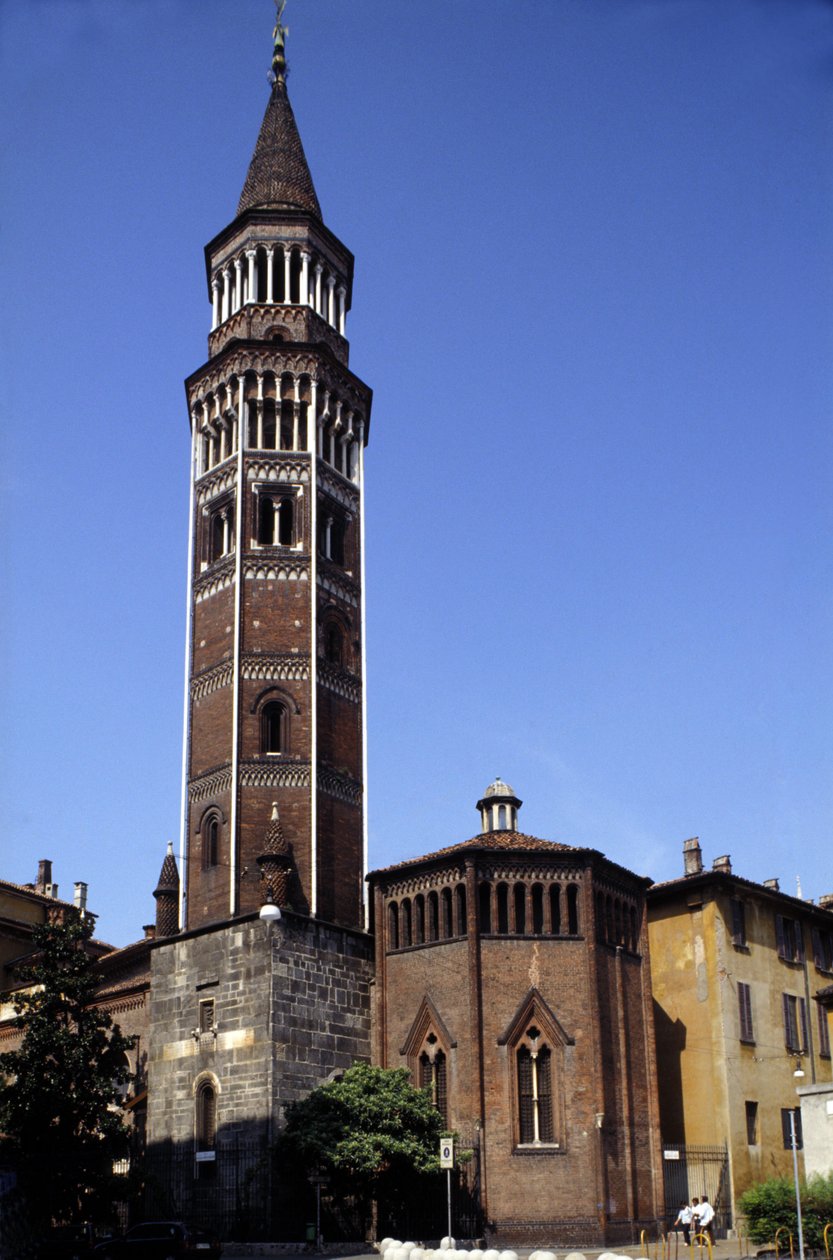Mediolan: dzwonnica San Gottardo. autorstwa Italian School