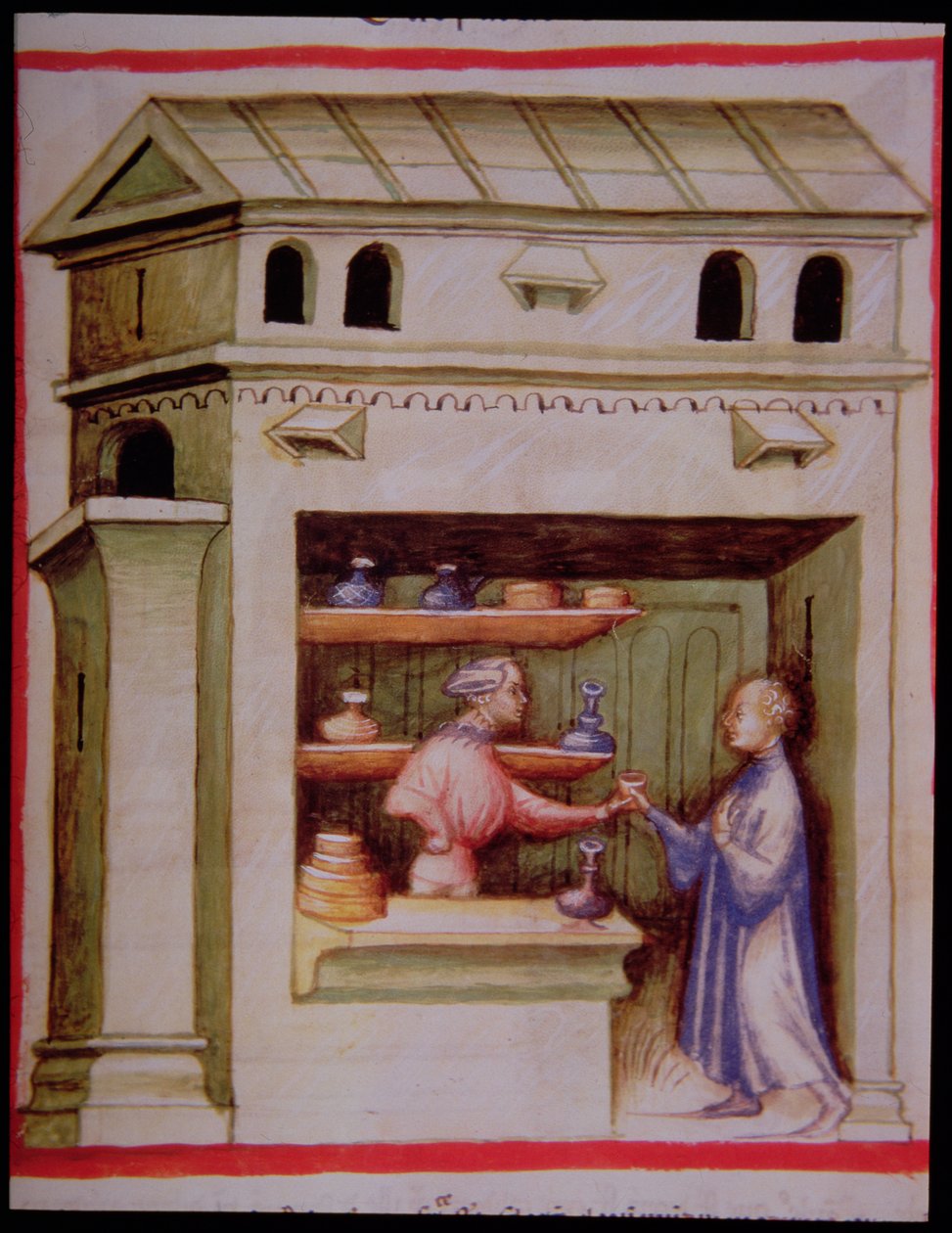 Nova 2644 fol.95r Syrop octowy, z Tacuinum Sanitatis autorstwa Italian School