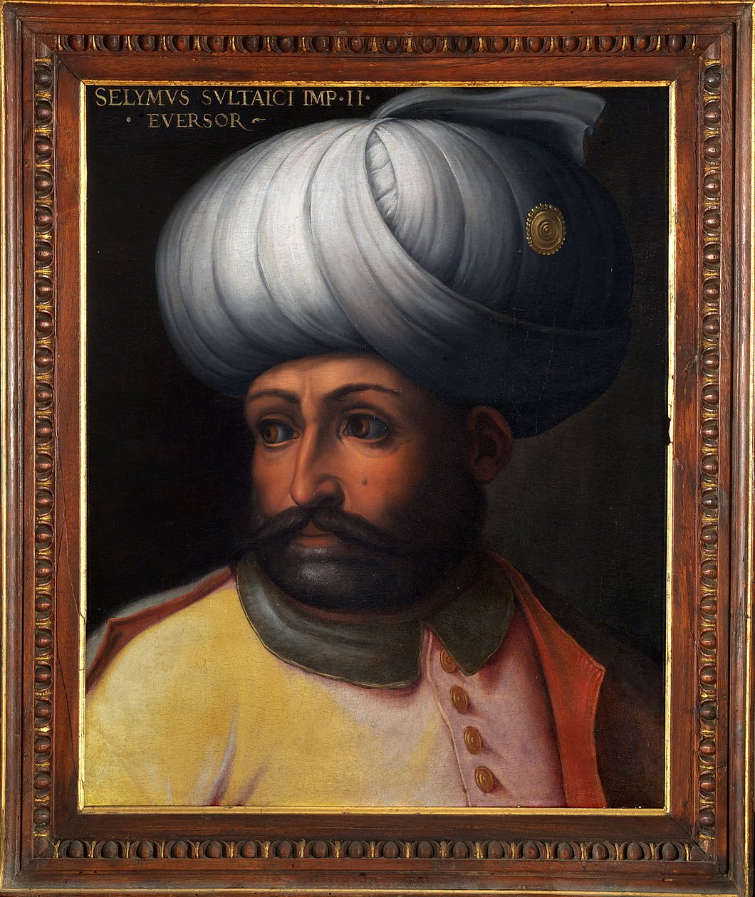 Imperium Osmańskie: portret dziewiątego sułtana osmańskiego Selima Ii Strasznego autorstwa Italian School