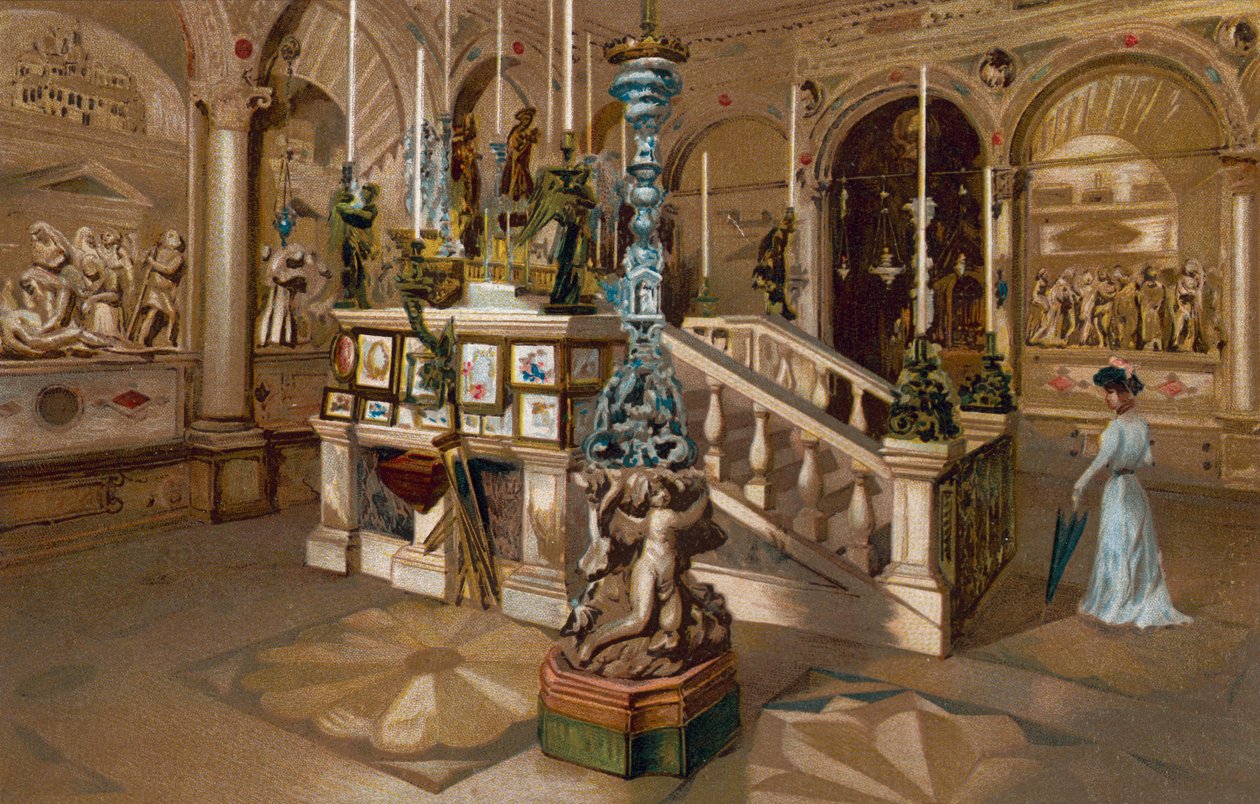 Padwa / Padwa: Altare del Santo (chromolitho) autorstwa Italian School