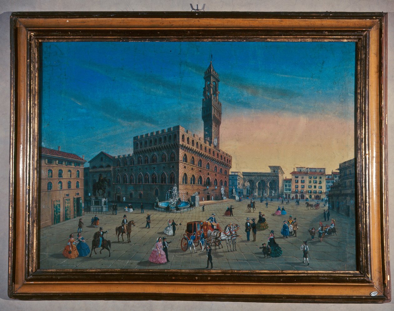Palazzo Vecchio na Piazza della Signoria we Florencji autorstwa Italian School