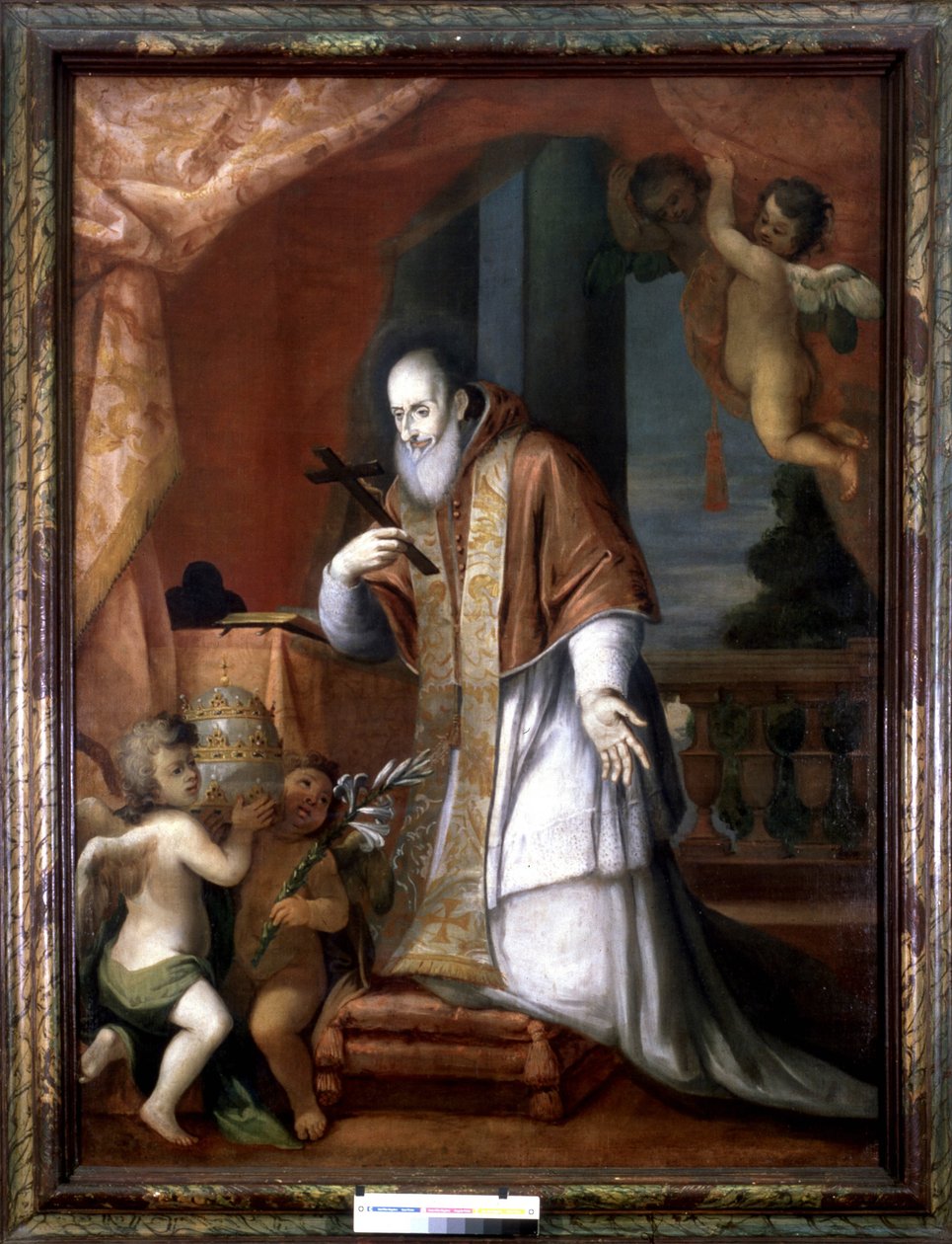 Pius V (1504-1572). Anonimowy obraz z kościoła lombardzkiego. autorstwa Italian School