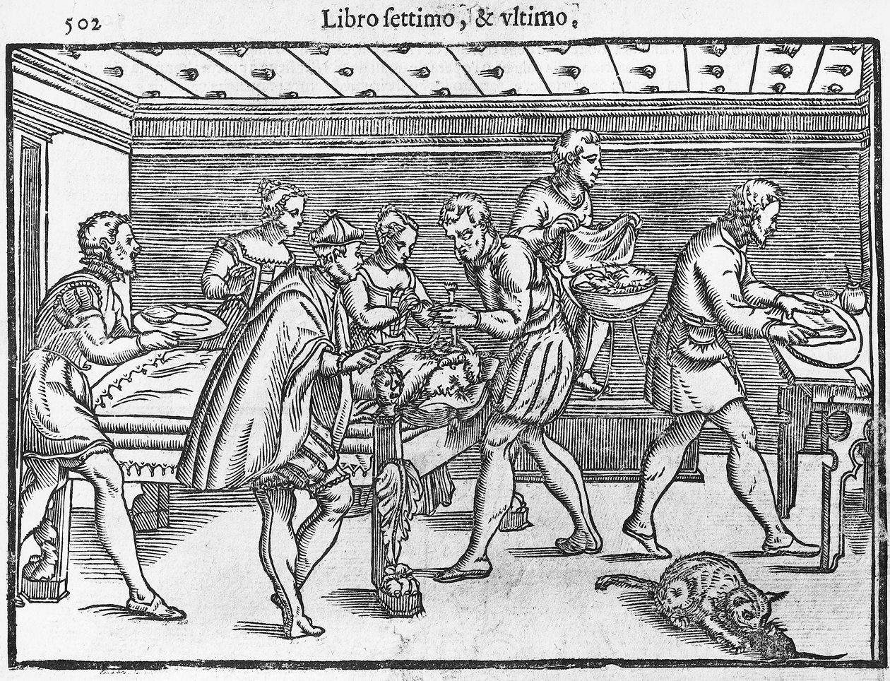 Tabliczka przedstawiająca trepanację czaszki autorstwa Italian School