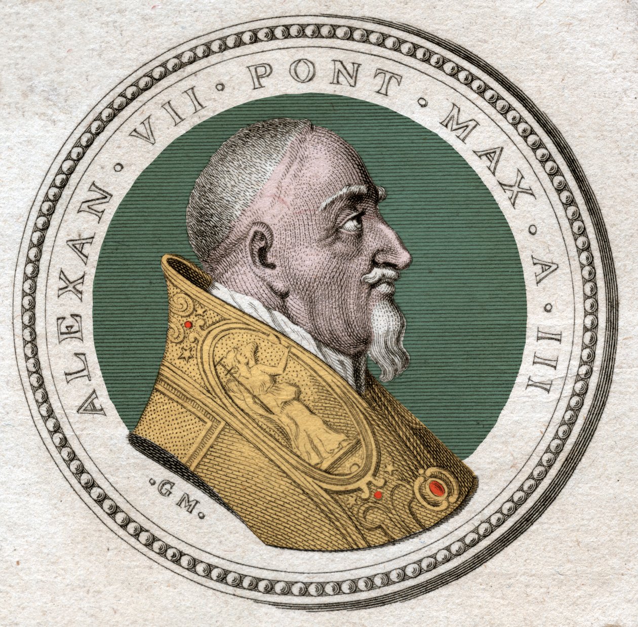 Papież Aleksander VII. (rytownictwo autorstwa Italian School