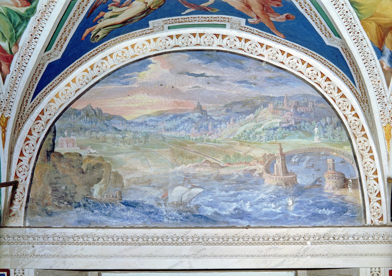 Scena portowa autorstwa Italian School