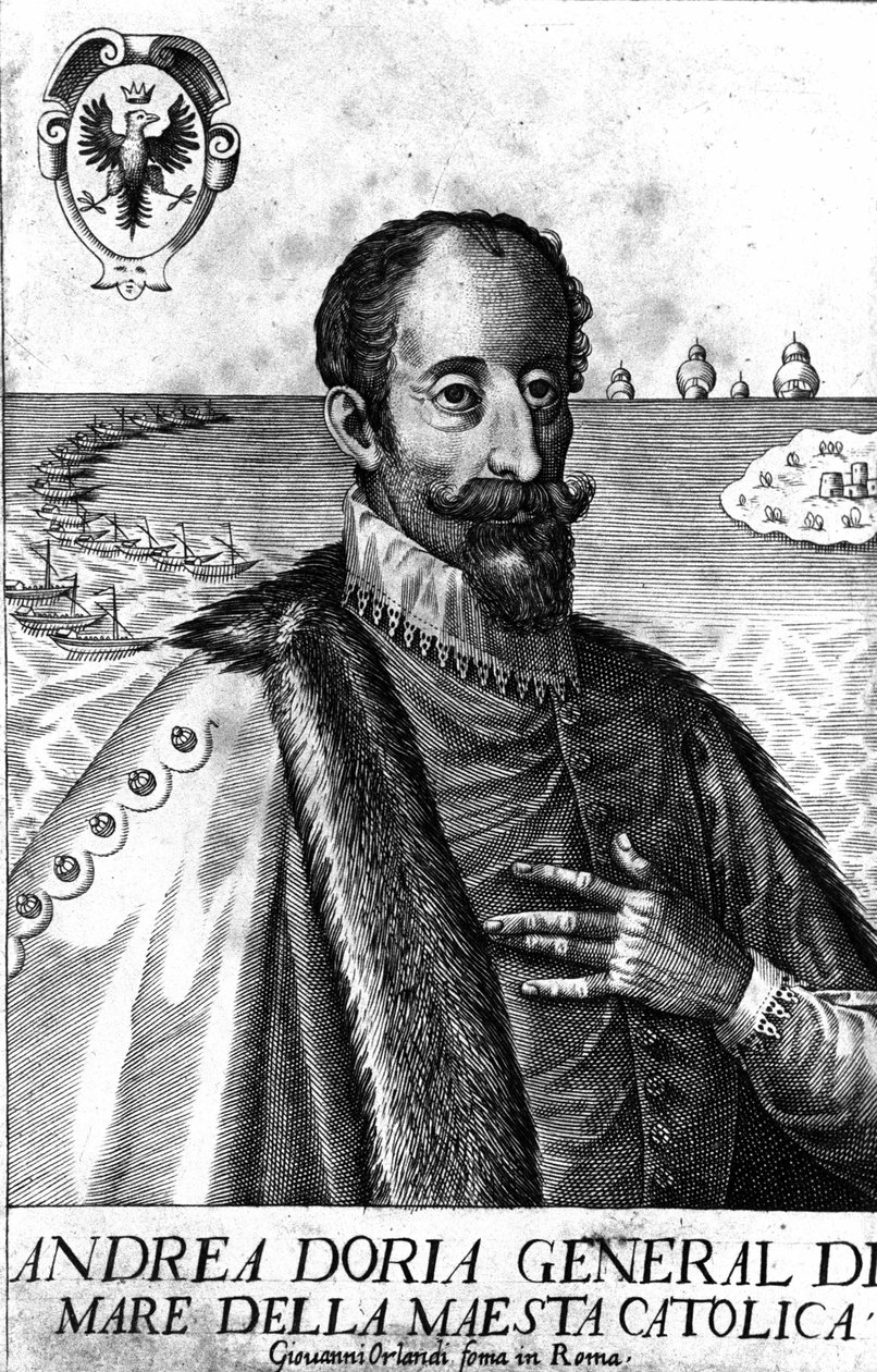 Portret Andrei Dorii (1466-1560), włoskiego warmana. autorstwa Italian School