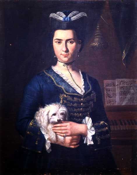 Portret Anny Paoli, ok. 1750 (olej na płótnie) (zob. 138621) autorstwa Italian School
