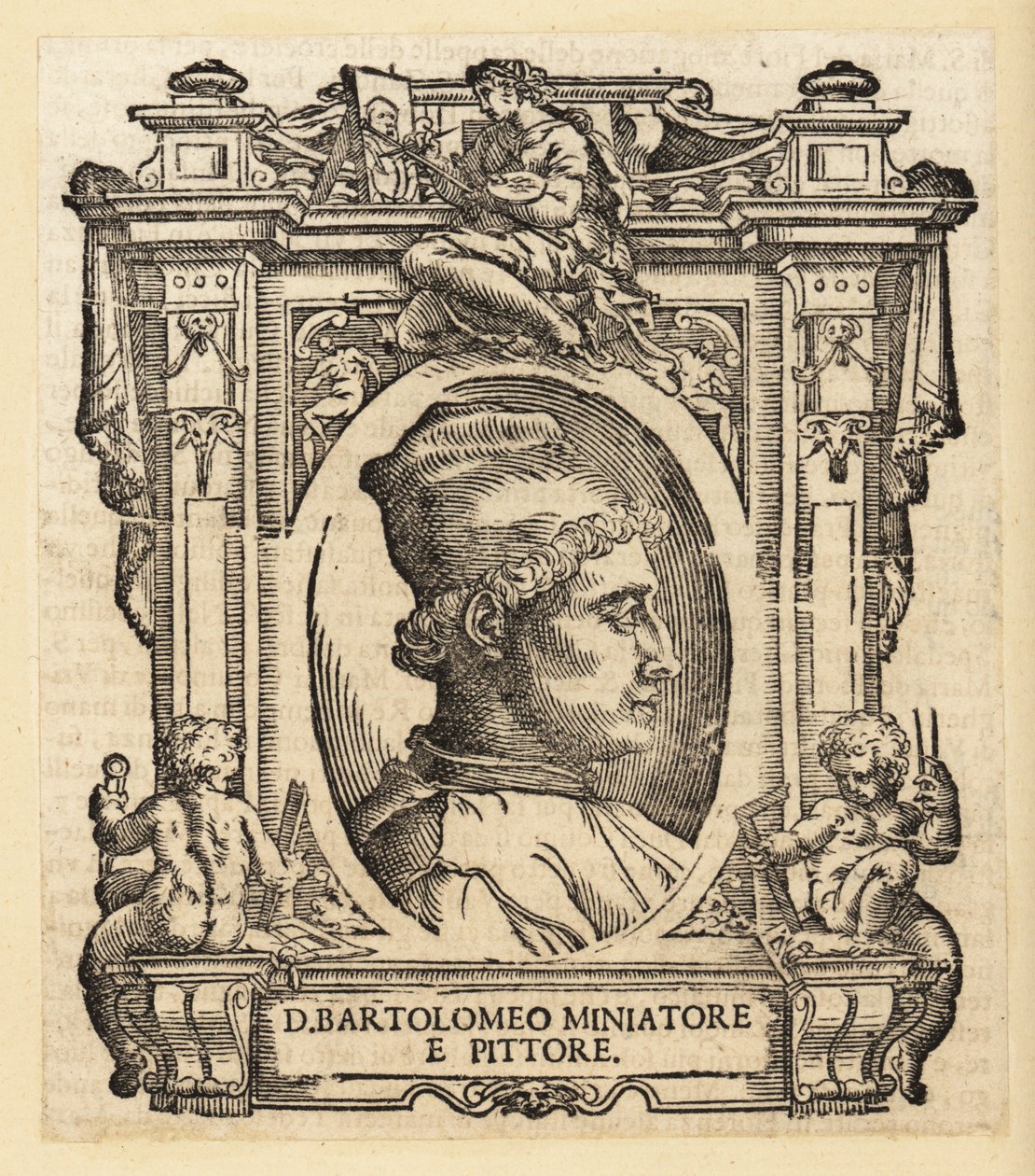 Portret Bartolomeo della Gatta, włoskiego (florenckiego) malarza, iluminatora i architekta autorstwa Italian School