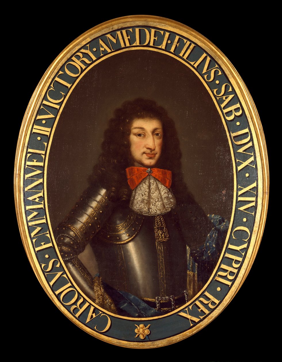 Portret Carlo Emanuele II (1634-1675) (Charles Emmanuel z Sabaudii) Malarstwo anonimowe. Brescia XVII w., kolekcja prywatna - Portret Karola Emanuela II (Carlo Emanuele II) (1634-1675), księcia Sabaudii. Anonimowy obraz z XVII wieku. Prywatne biuro autorstwa Italian School