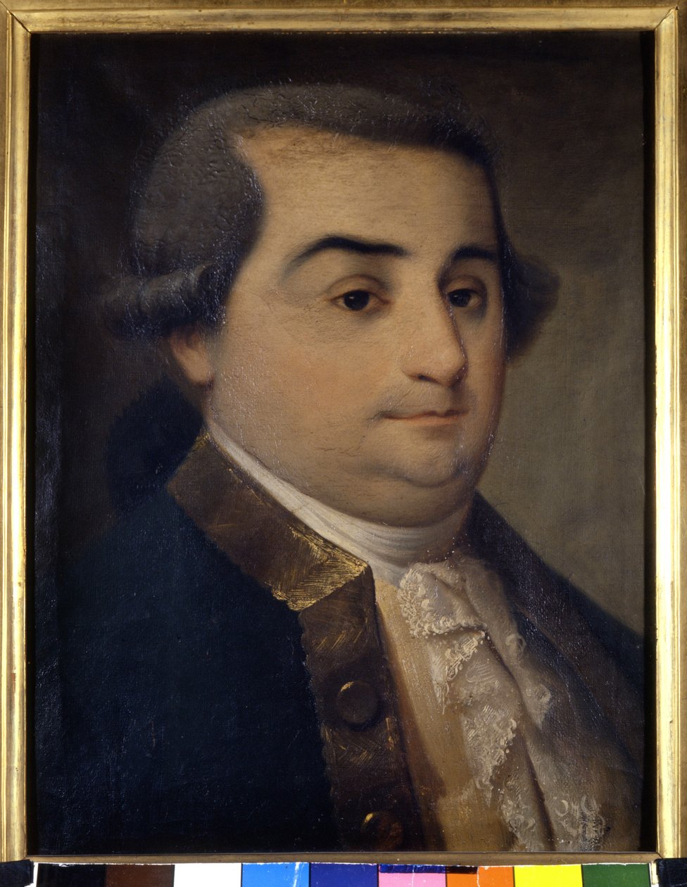 Portret Cesare Bonesany, markiza Beccaria (1738 - 1794), włoskiego prawnika.Anonimowy obraz z XVIII wieku.Museo de Milan. Mediolan autorstwa Italian School