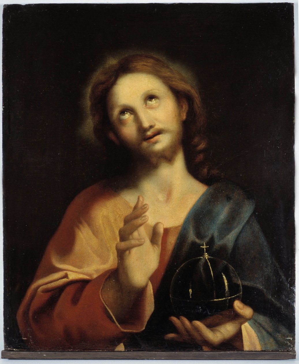 Portret Chrystusa. Szkoła mediolańska XVI wieku. Anonimowe malowanie. autorstwa Italian School