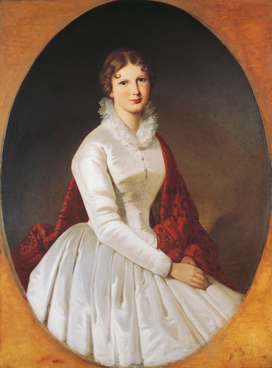 Portret Costanzy Trotti Arconati Visconti (olej na płótnie) autorstwa Italian School