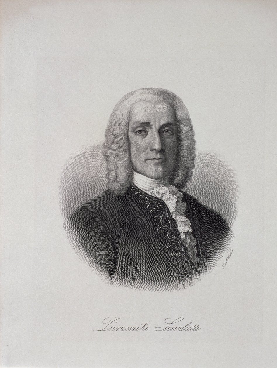 Portret Domenico Scarlattiego (1686-1757) autorstwa Italian School