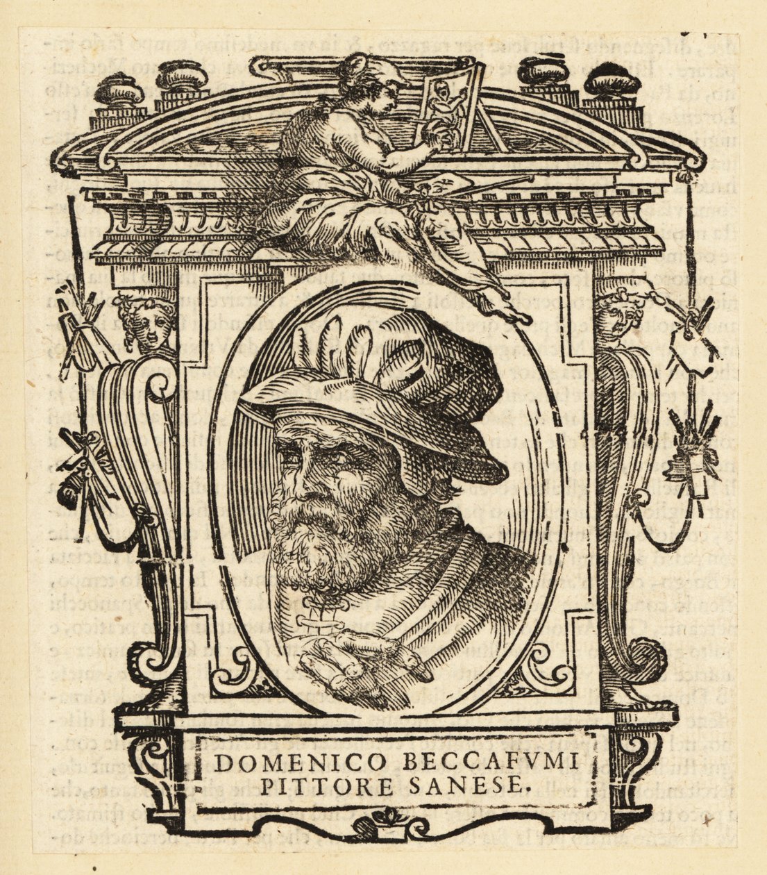 Portret Domenico di Pace Beccafumi, włoskiego renesansowego malarza manierystycznego autorstwa Italian School