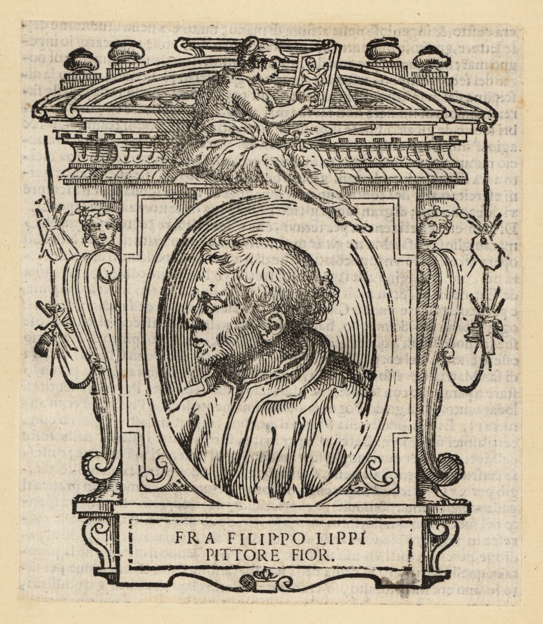 Portret Filippo Lippiego, włoskiego malarza z Florencji Quattrocento (XV w.), ok. 1406-1469 autorstwa Italian School