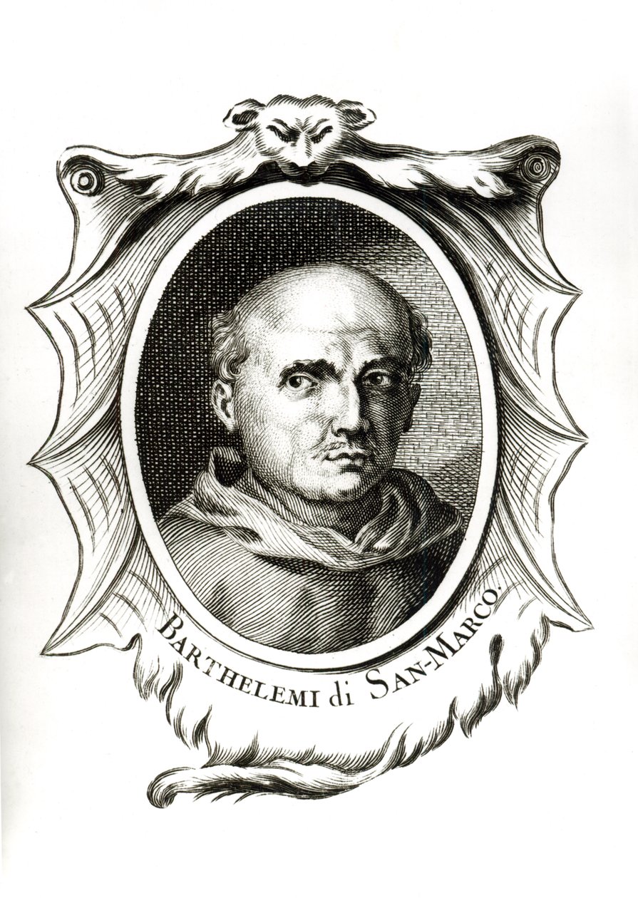 Portret Fra. Bartolomeo di San Marco autorstwa Italian School