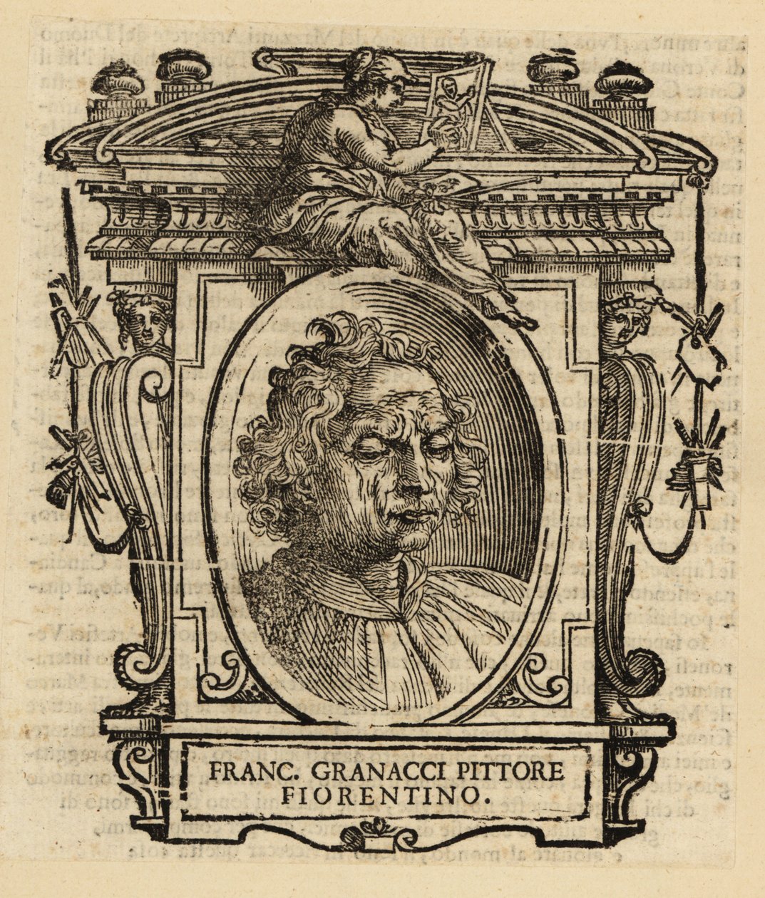 Portret Francesco Granacciego, włoskiego malarza renesansu z Florencji autorstwa Italian School