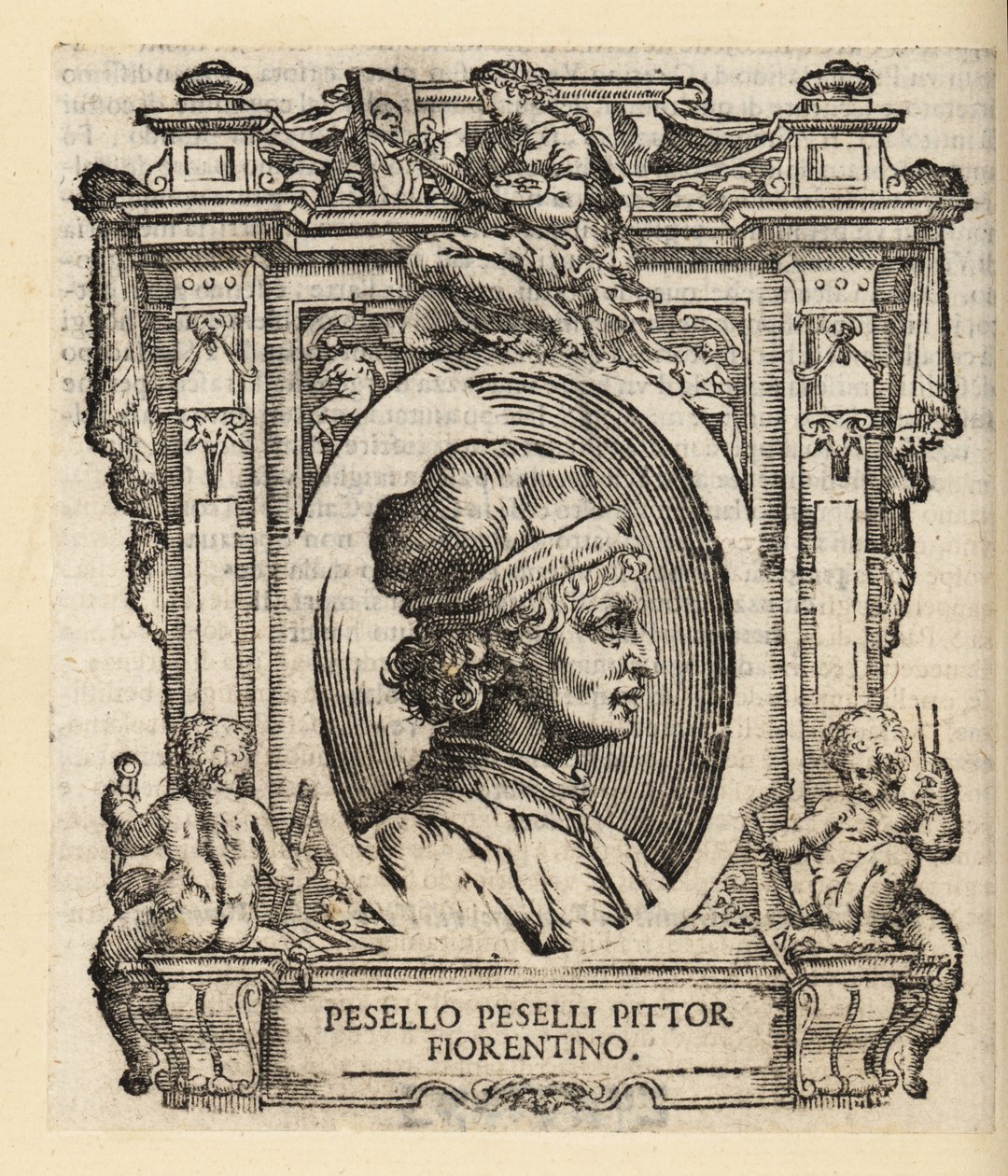 Portret Francesco Pesellino, włoskiego malarza z Florencji autorstwa Italian School