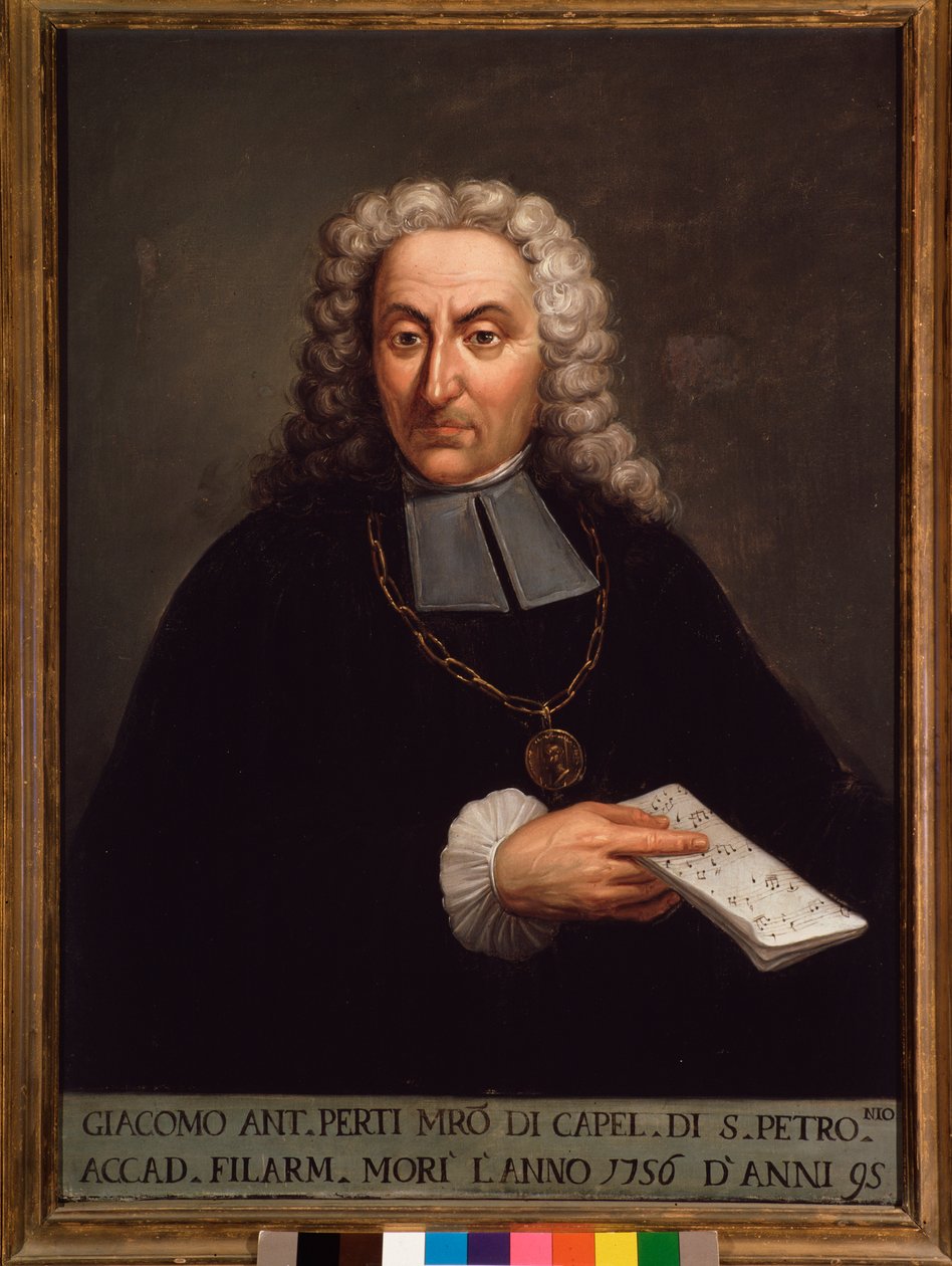 Portret Giacomo Perti (1661-1756) włoski kompozytor autorstwa Italian School