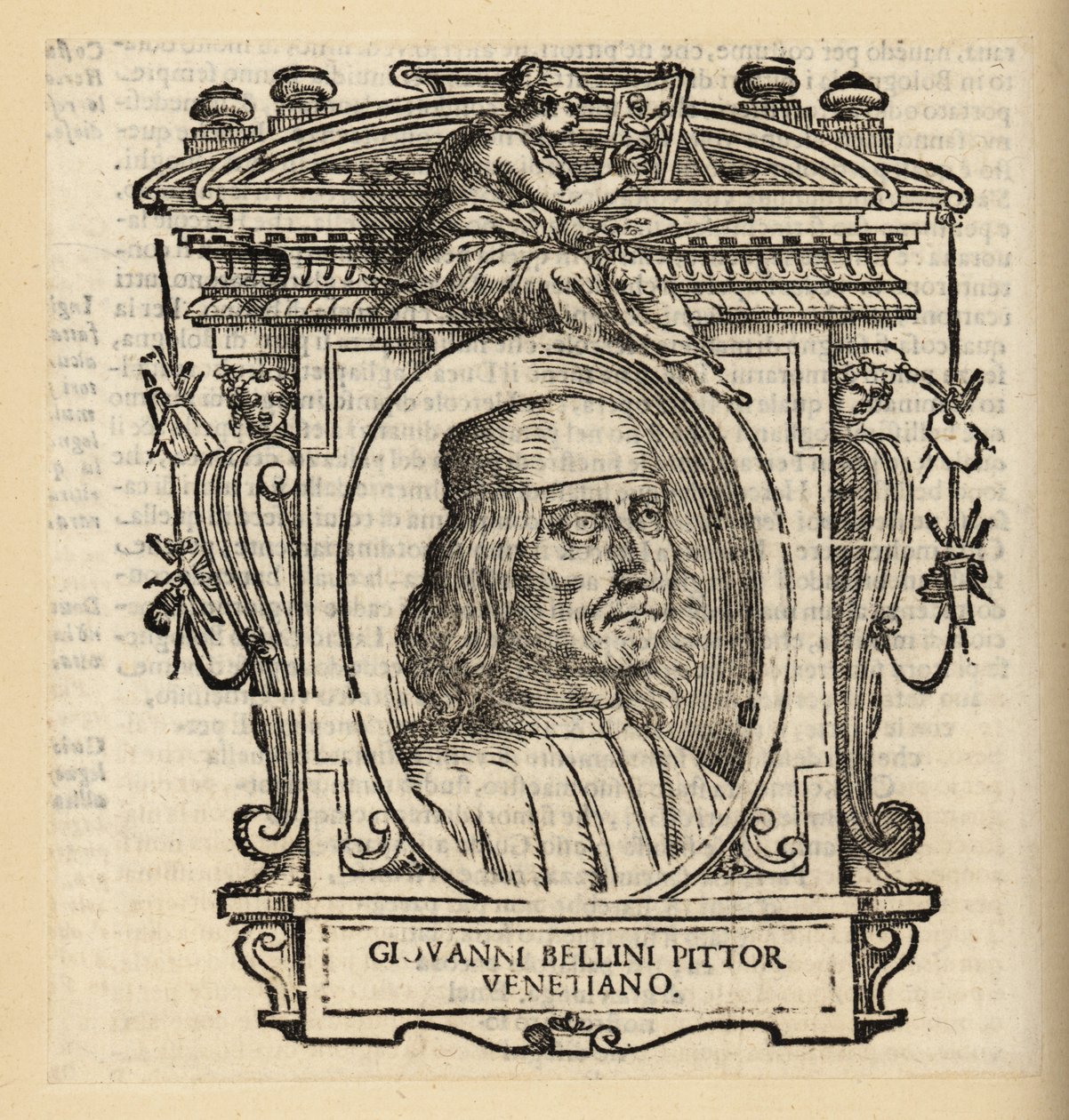 Portret Giovanniego Belliniego, włoskiego malarza renesansowego z Wenecji, ok. 1430-1516 autorstwa Italian School