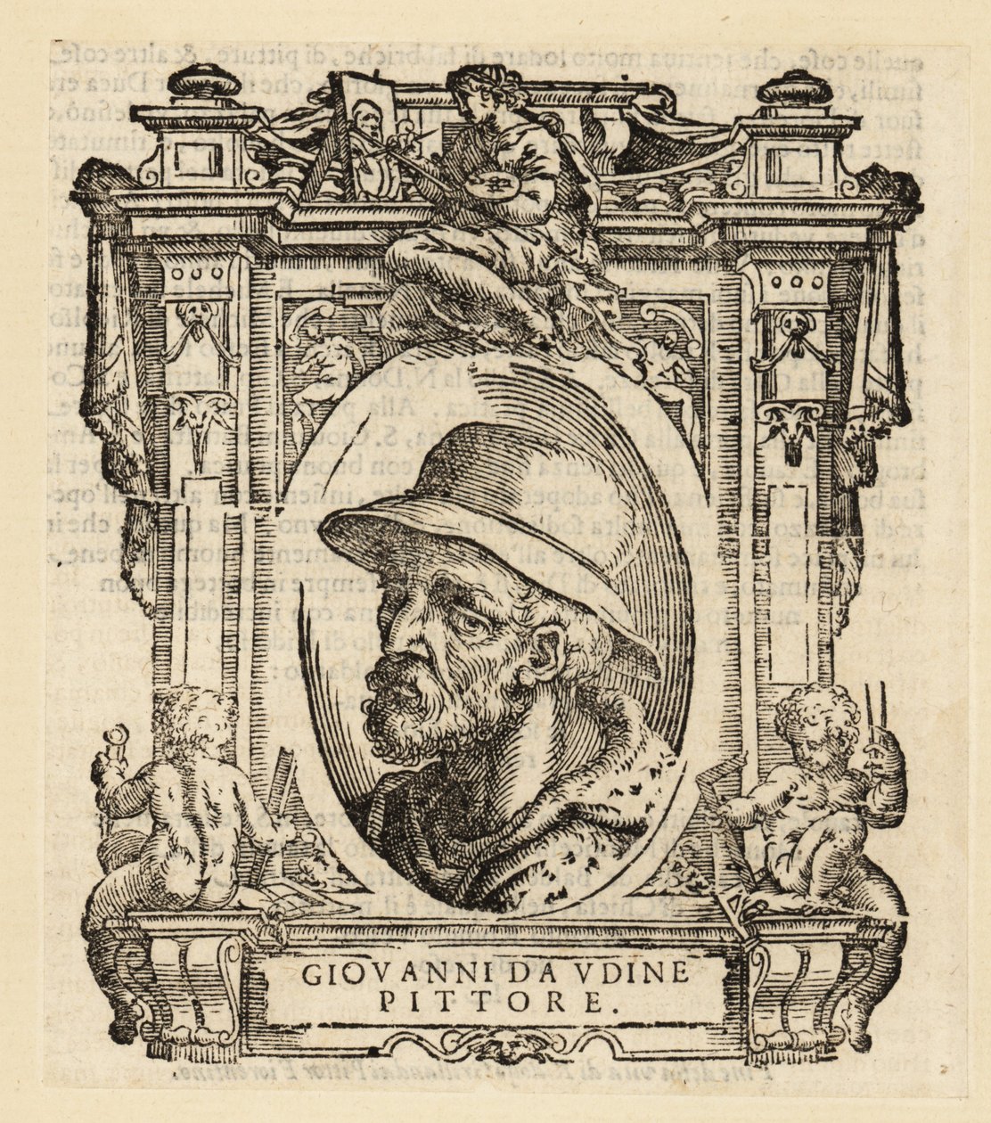 Portret Giovanniego Nanniego, włoskiego malarza i architekta urodzonego w Udine autorstwa Italian School
