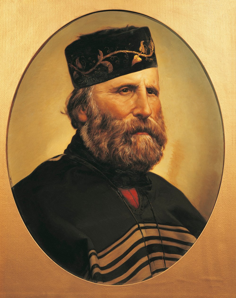 Portret Giuseppe Garibaldiego, ok. 1897 (olej na tekturze) autorstwa Italian School