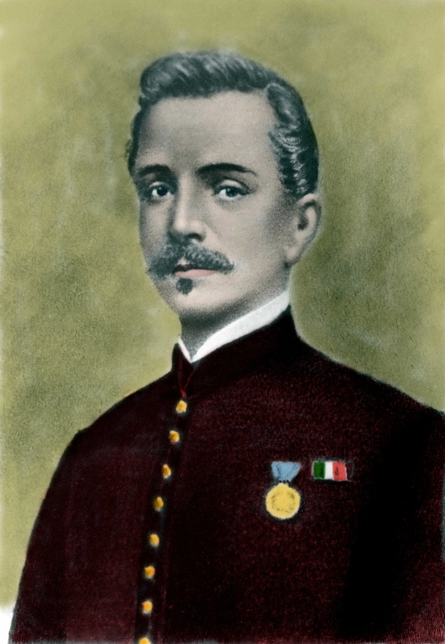 Portret Ippolito NIEVO (1831-61) Włoski pisarz i patriota. autorstwa Italian School