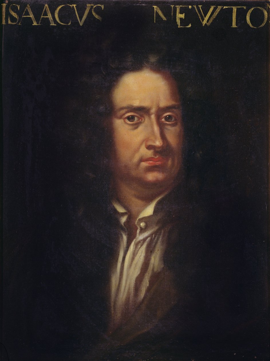 Portret Izaaka Newtona (1642-1727) ok. 1680 autorstwa Italian School