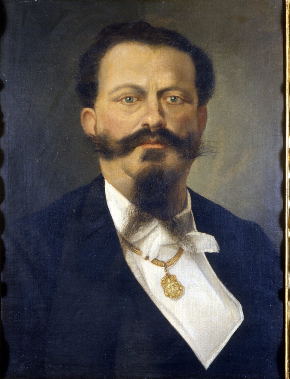 Portret króla Wiktora Emanuela II (Victor-Emmanuel) (Vittorio Emanuele) (1820 - 1878). Obraz. 19 wiek. Muzeum Risorgimento. Mediolan autorstwa Italian School