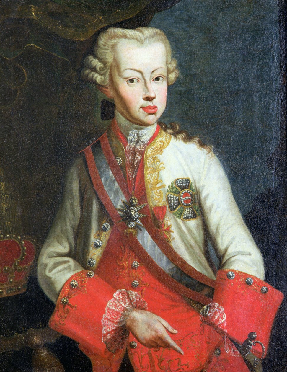 Portret Pietro Leopoldo di Lorena, ok. 1750 autorstwa Italian School