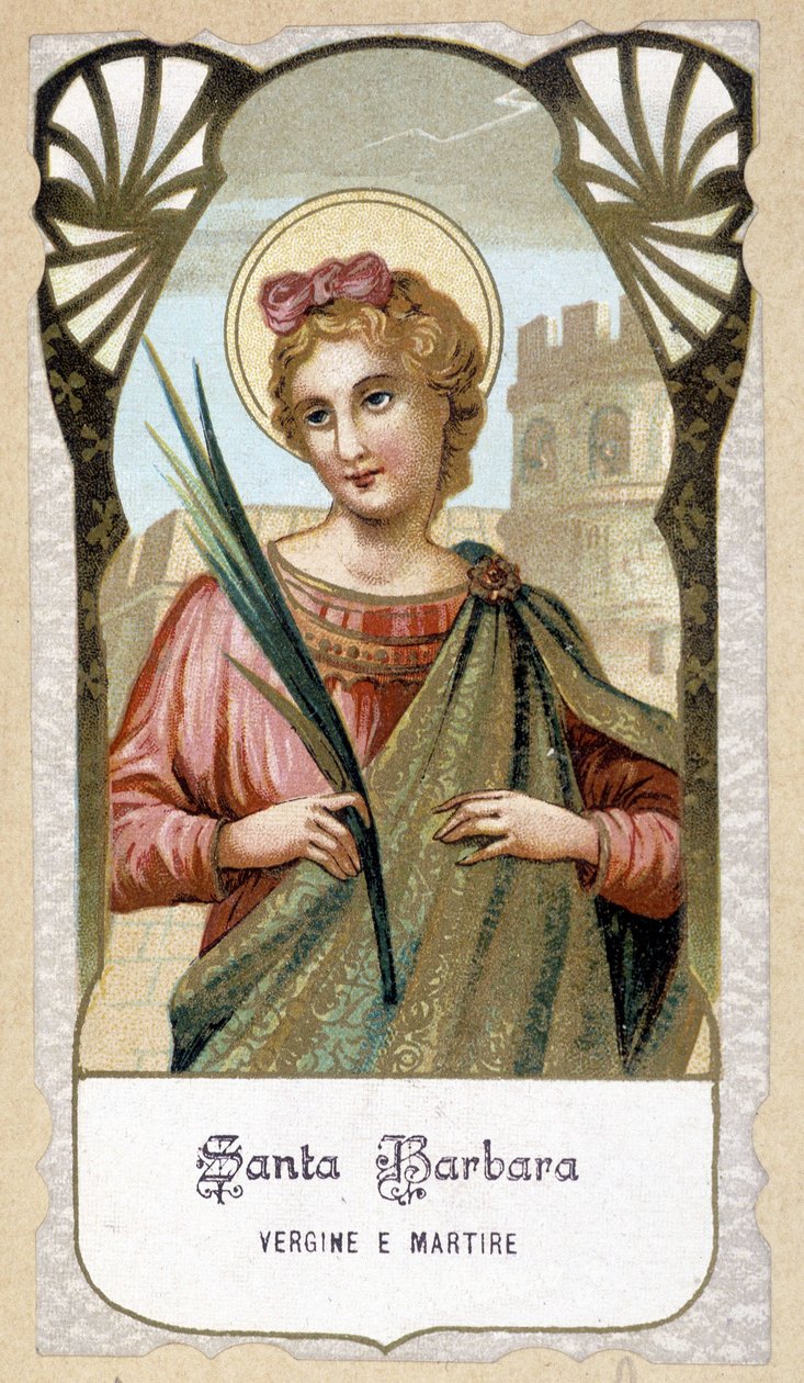 Portret św. Brody, Dziewicy i Męczeństwa, Włochy autorstwa Italian School