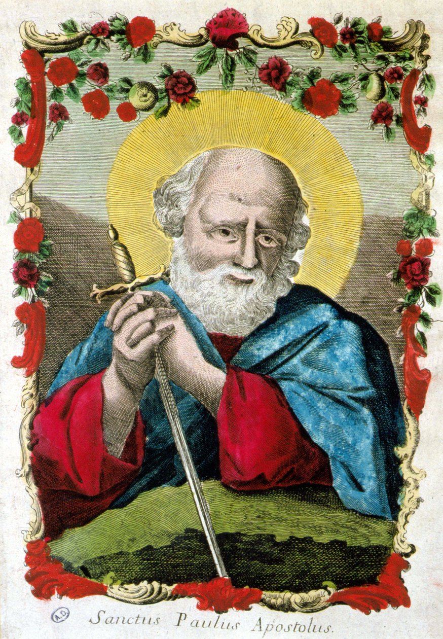 Portret św. Pawła z mieczem, Włochy autorstwa Italian School