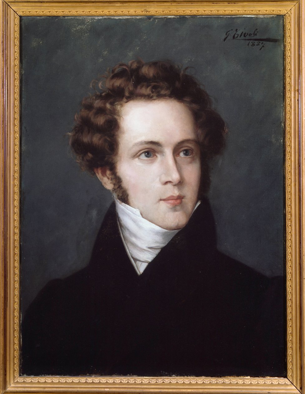 Portret Vincenzo Belliniego (1801-1835) kompozytor włoski autorstwa Italian School