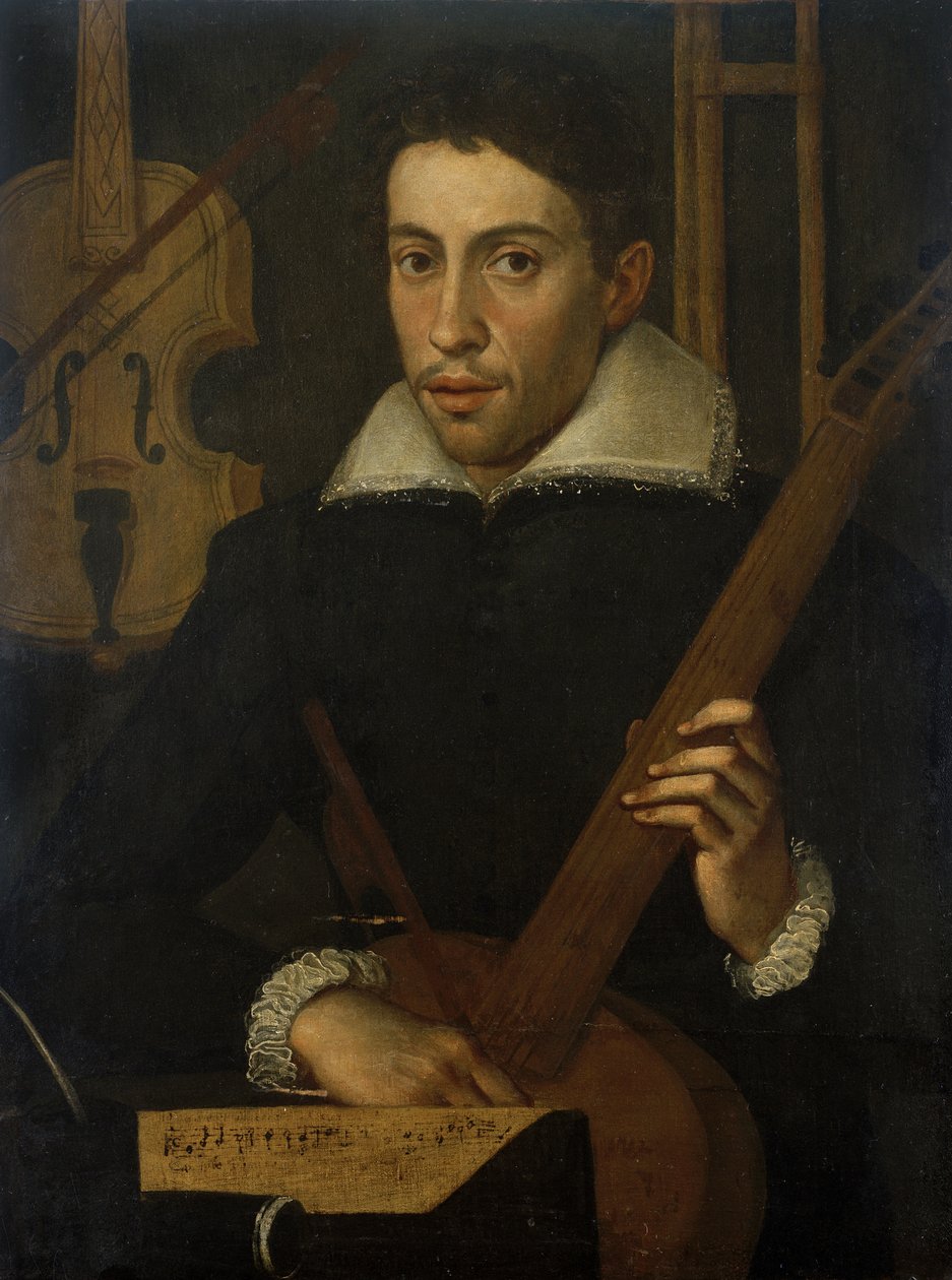 Portret muzyka, ok. godz. 1570-1590 autorstwa Italian School