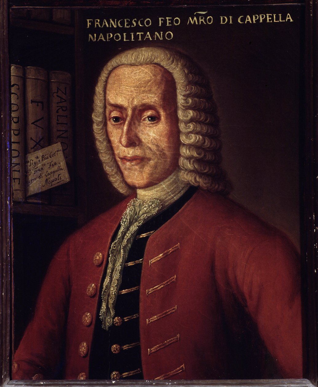 Portret włoskiego kompozytora Francesco Feo (1691-1761) autorstwa Italian School