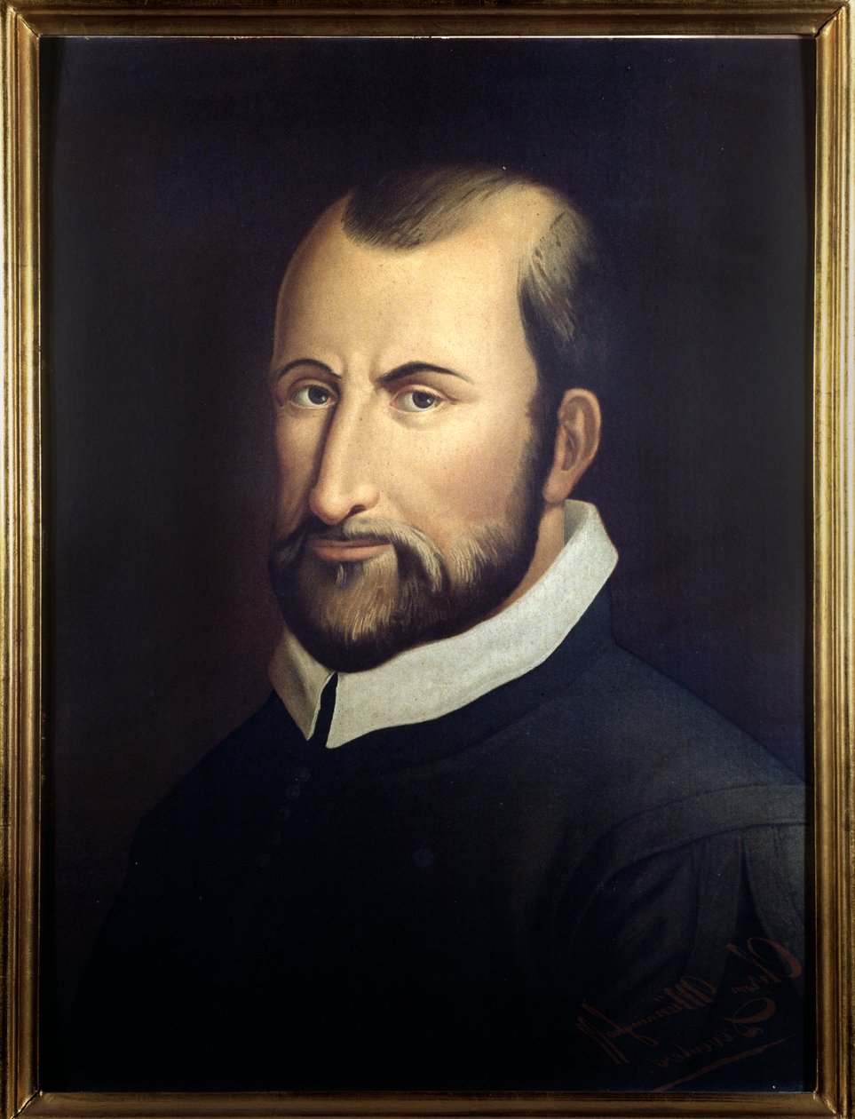 Portret włoskiego kompozytora Giovanniego Pierluigiego da Palestrina (1525-1594). autorstwa Italian School