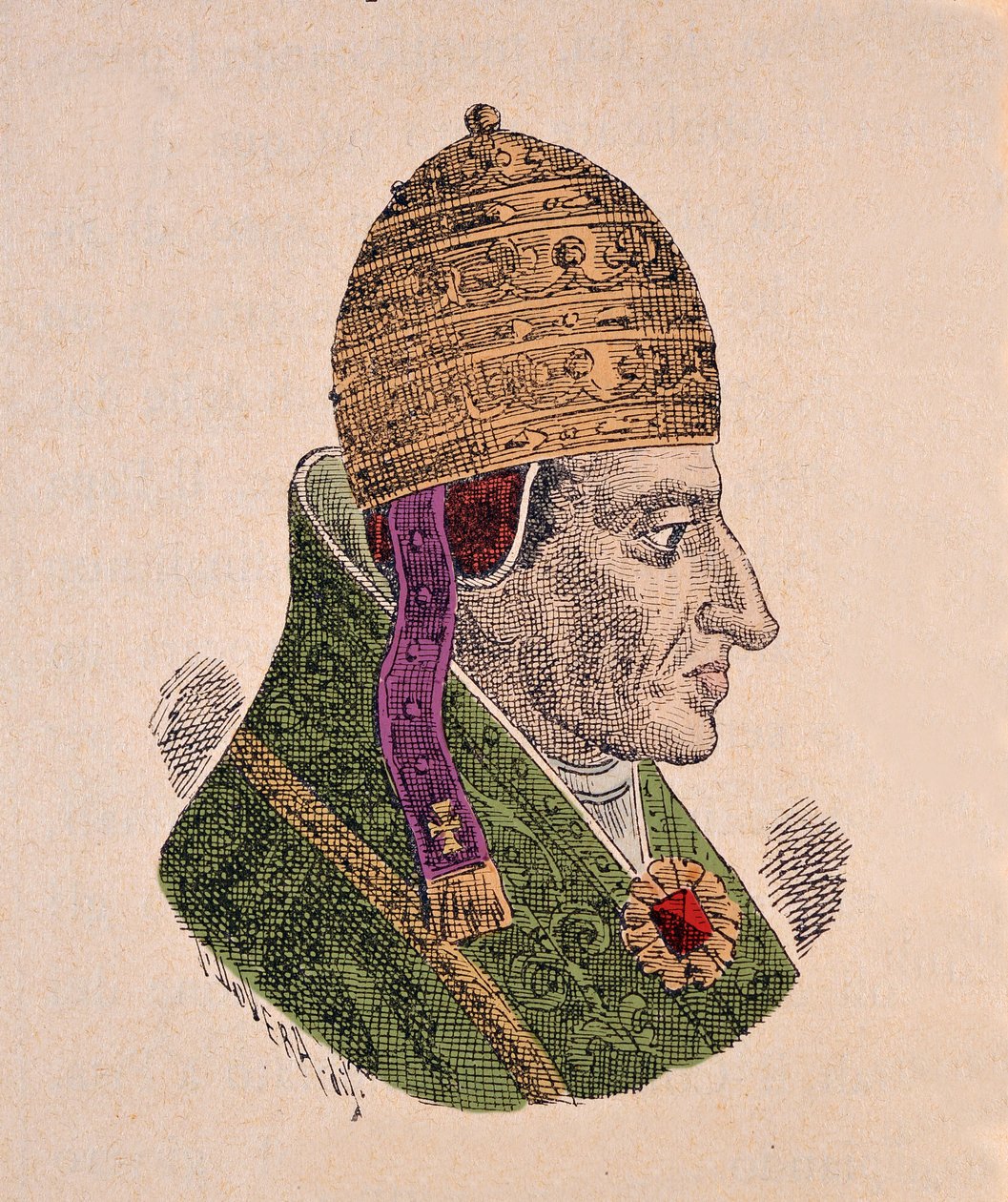 Portret Antypapieża Aleksandra V (Aleksander lub Alessandro) (1409-1410) autorstwa Italian School