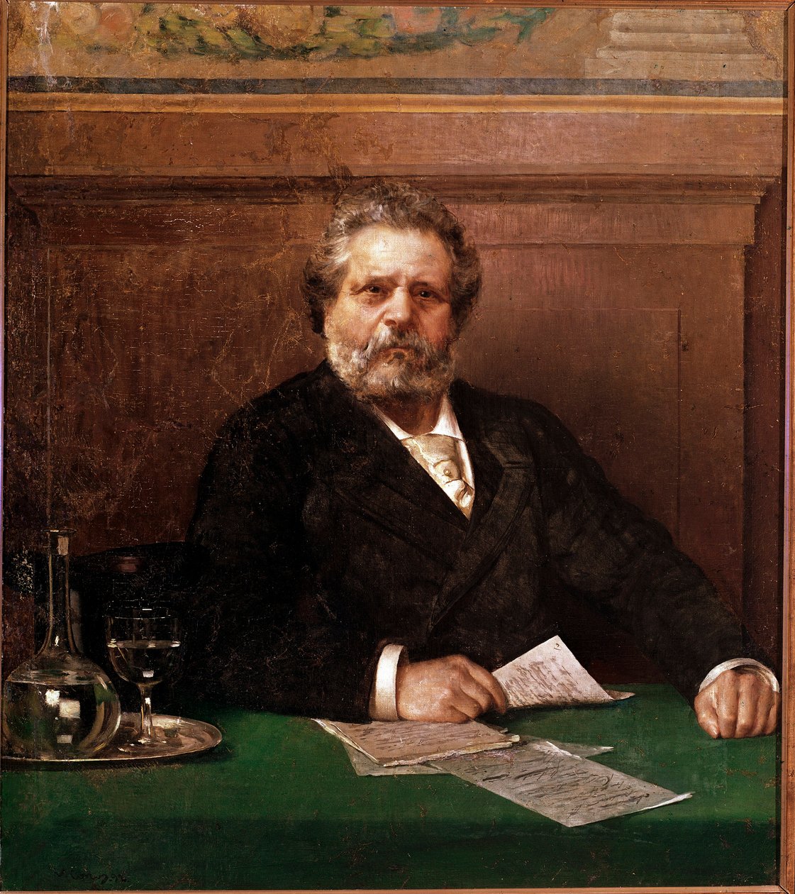 Portret włoskiego poety Giosue Carducci (1835-1907) Malarstwo anonimowe. Koniec XIX wieku Bolonia, Casa Carducci - Portret włoskiego poety Giosue Carducci 1835-1907. Obraz anonimowy, koniec XIX wieku, Casa Carducci, Bolonia, Włochy autorstwa Italian School