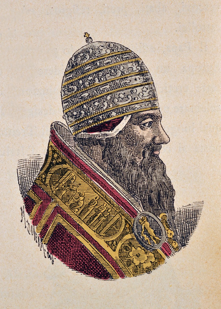Portret Julesa III (Julius lub Iulius lub Giulio) (papie de 1550 a 1555) autorstwa Italian School
