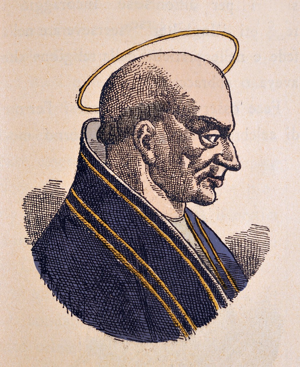 Portret papieża Adeodata lub Dieudonne Ier (615-618) autorstwa Italian School