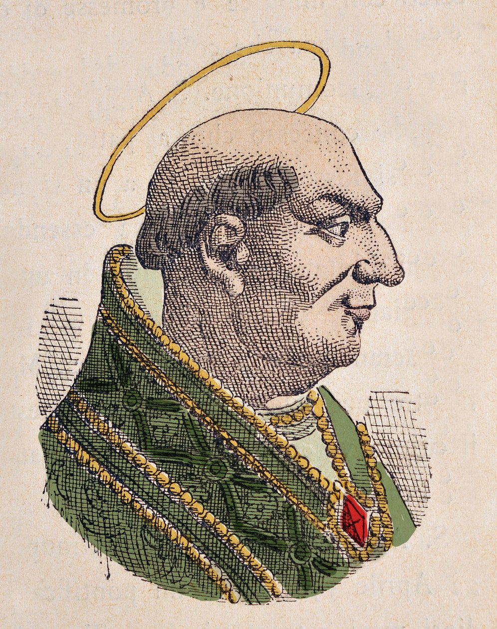 Portret papieża Agapet Ier (Agapit lub Agapetus lub Agapito I) (535-536) autorstwa Italian School