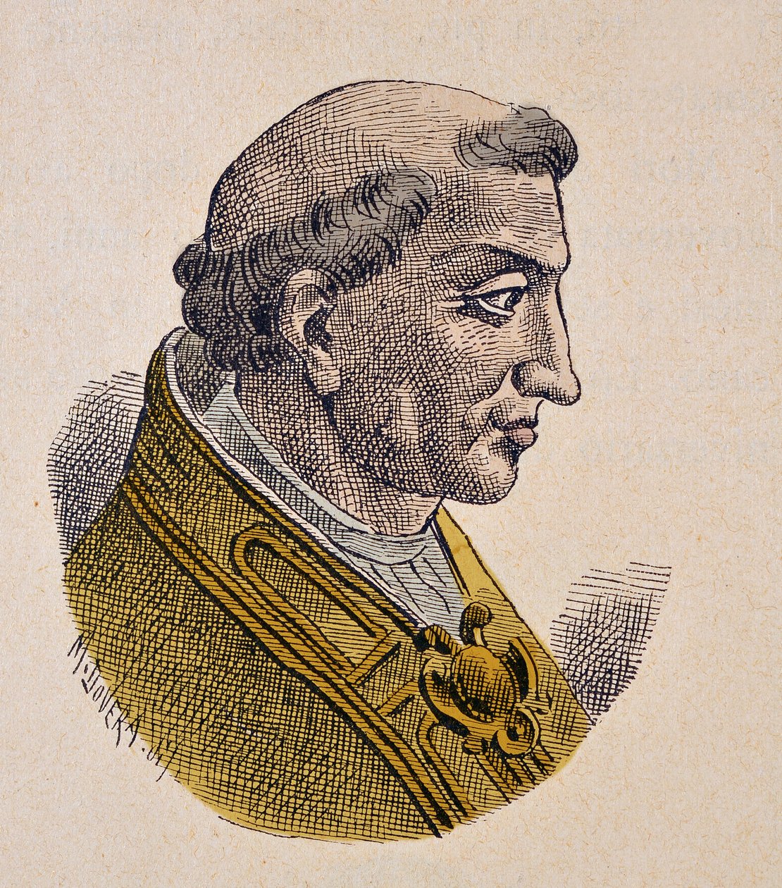 Portret papieża Benedykta III (855-858) autorstwa Italian School