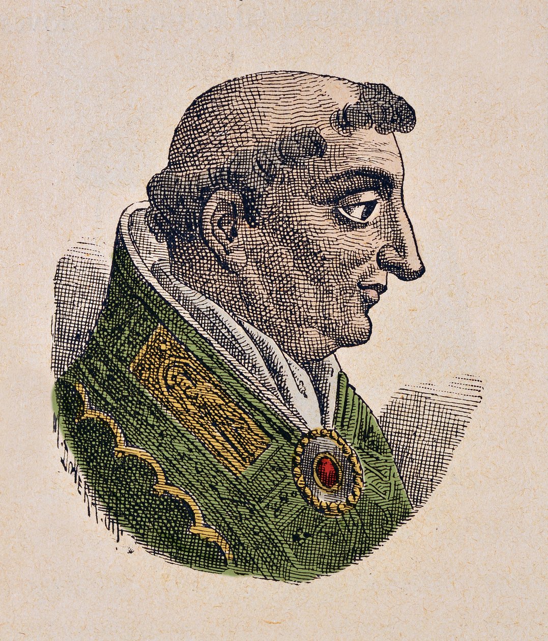Portret papieża Benoita IV (benedetto, Benedict lub Benedictus) (900-903) autorstwa Italian School