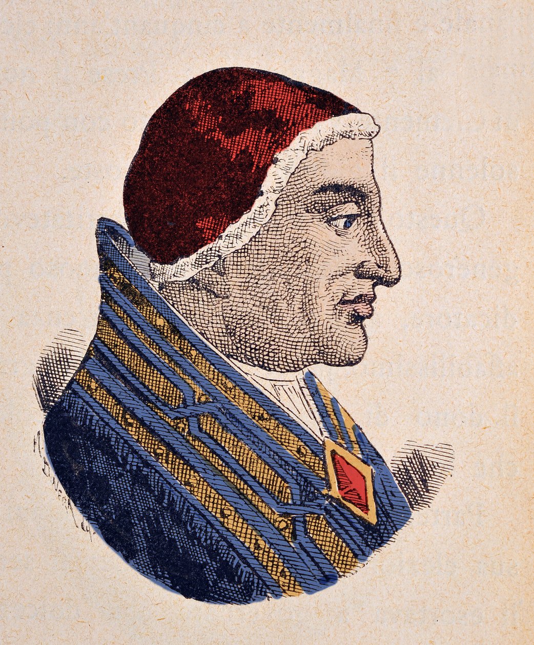 Portret papieża Benedykta XII (1334-1342) autorstwa Italian School
