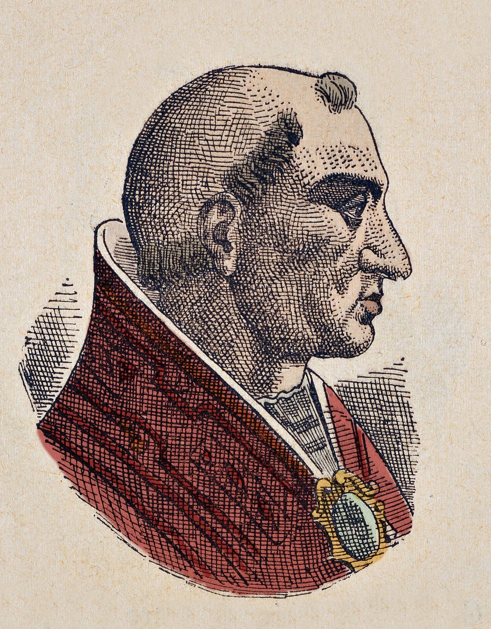 Portret papieża Bonifacego II (Bonifacjusza lub Bonifacio) (530-532) autorstwa Italian School